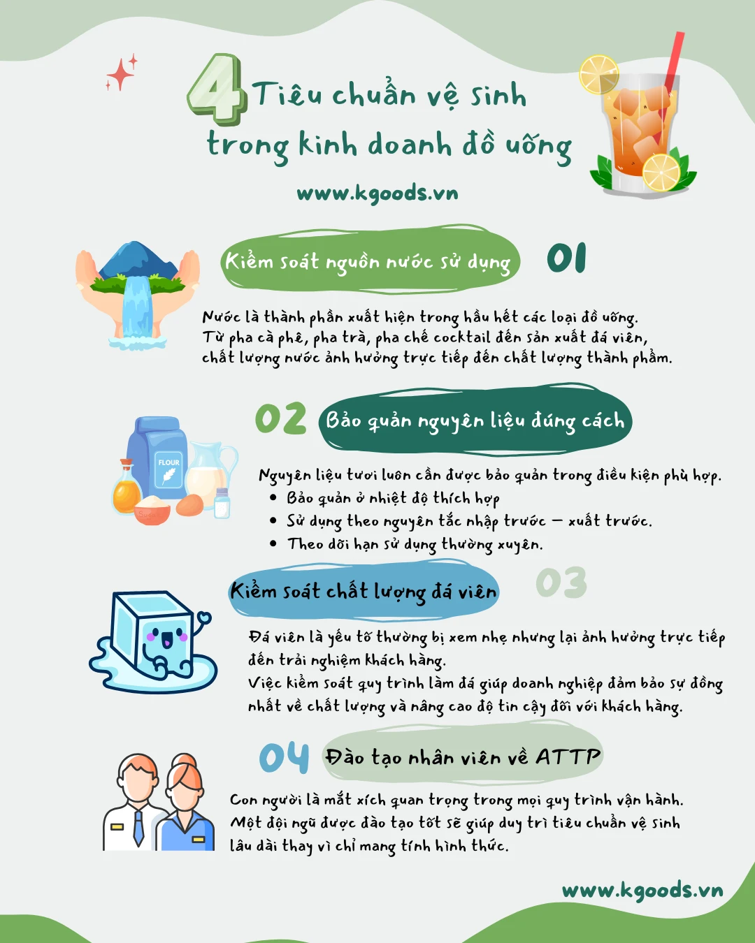 Tiêu Chuẩn Vệ Sinh Trong Kinh Doanh Đồ Uống Mà Chủ Quán Không Nên Bỏ Qua